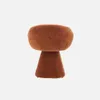 sweeek - Drehsessel 180° mit Baumwollbezug - Terracotta Produktbild-Vorschau 2