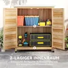 Outsunny Gartenschrank mit Pflanztisch Holz Geräteschuppen Produktbild-Vorschau 6