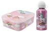 Einhorn Unicorn 2 tlg. Lunch Set Brotdose mit 3 Kammern Produktbild-Vorschau 2