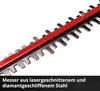 A close-up view of the blades of a hedge trimmer. Produktbild-Vorschau