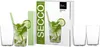 Dekomiro SECCO FLAVOURED COCKTAIL GLÄSER 4 Glashalme Produktbild-Vorschau 2