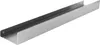 A long, narrow, U-shaped metal shelf or tray, presented in a studio setting against a white background. Anteprima dell’immagine prodotto