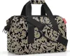 A studio shot of a duffel bag with a damask pattern. Produktbild-Vorschau