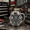 V8 Motor Tasse 300 ml mit Edelstahl-Innenbecher 3D Auto Produktbild-Vorschau 8