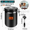 Kaffeedosen Luftdicht 1kg Bohnen, 2800ML Kaffeebohnen Produktbild-Vorschau 2
