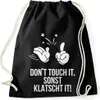 Turnbeutel - Don't Touch It Sonst Klatscht It - Moonworks® Produktbild-Vorschau 1