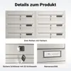 Systém poštových schránok Wiltec 10 z nehrdzavejúcej ocele Náhľad obrázku produktu 7