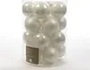 20 boules de Noël en VERRE 6cm, Couleur:argent brillant / Voir les images du produit 8
