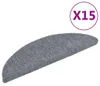 vidaXL Maty pod stopnie Samoprzylepne 15 szt. 56x17x3 cm Podgląd zdjęcia produktu 1