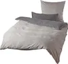 A neatly folded duvet cover and pillow set on a white background. Produktbild-Vorschau
