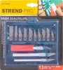 Set de scalpels Strend Pro HK104, set de cutters, 13 pieces Voir les images du produit 5