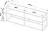 Fernsehtisch 'Solund' 120x30x46cm Schwarz Stahl Produktbild-Vorschau 7