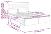 vidaXL Aufbewahrungsbett Sonoma-Eiche 140 x 200 cm Produktbild-Vorschau 8