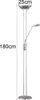 A floor lamp with dimensions indicated. Náhled obrázku produktu