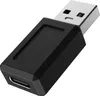 A black USB-C to USB-A adapter with a silver USB-A connector. Náhled obrázku produktu