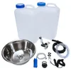 12V Camping Spüle rund 32cm Bausatz mit 19L Kanister Produktbild-Vorschau 1