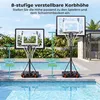 COSTWAY LED Basketballkorb mit Rollen, Ständer, 115-144 cm, Produktbild-Vorschau 6