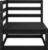 2-tlg. Garten-Lounge-Set mit Kissen Schwarz Kiefer Produktbild-Vorschau 3