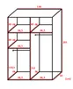 FurMeb24 Schiebetrenschrank RETRO 2-138x200cm Produktbild-Vorschau 3