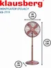 Klausberg Standventilator KB-7719 Roségold 3 Produktbild-Vorschau 6