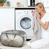 2 Stück Wäschekorb Faltbar,75L Wäschesammler Klappbar mit Produktbild-Vorschau 5