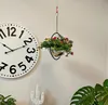 Metall Blumen-Ampel mit Rahmen schwarz silber 3er Set Produktbild-Vorschau 5