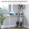 HOMCOM Bureau Pliable Rabattable - Bureau bibliothèque 2 en Voir les images du produit 4