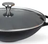 Küchenprofi Wok mit Glasdeckel, 30 cm schwarz Produktbild-Vorschau 3