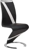 4er Set TWIZY Stühle - Lederähnliches Material schwarz + Produktbild-Vorschau 4