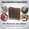 Geldbörse aus echtem Leder – Uni – Edles Design mit Produktbild-Vorschau 7