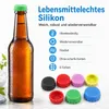 Silikon Flaschenkappen 6‑Farben Set, wiederverwendbare Produktbild-Vorschau 2
