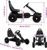 vidaXL Gokart na pedały z oponami pneumatycznymi czarny Podgląd zdjęcia produktu 6