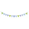 Goki -Flag en coton -Ligne bleu vert Voir les images du produit 4