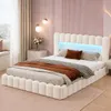 INONEFT, lit capitonné 180x200 cm avec éclairage LED et Voir les images du produit 3