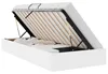 vidaXL Struttura per letto imbottita, colore bianco puro, Anteprima dell’immagine prodotto 1