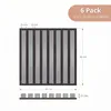 MEBANO. 6er-Set Akustikpaneele Holz 40x40 cm Arctis Grau 3D Produktbild-Vorschau 3