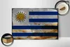 Holzschild Flagge Uruguay 30x20cm Flag of Uruguay Rost Produktbild-Vorschau 2