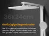 EMKE Duschsystem mit Thermostat, 36x24cm Regenduschkopf, Produktbild-Vorschau 4