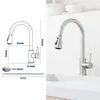 Wasserhahn Küche Ausziehbar mit Brause, 360° Drehbar Hoher Produktbild-Vorschau 7