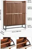 SucceBuy Meuble à chaussures avec deux abattants, basculeur Voir les images du produit 7