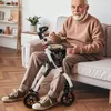 Rollator 90-103cm výškově nastavitelný, hliníkové chodítko Náhled obrázku produktu 5