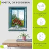 ARTland Poster Mohnblumen am Fenster Größe: 60x80 cm Produktbild-Vorschau 2