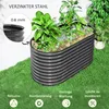 Outsunny Hochbeet aus Stahl, Pflanzbeet Frühbeet Gartenbeet Produktbild-Vorschau 5