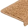 vidaXL Teppich Treppenstufen 15 Stk. 65x21x4 cm Beige - Produktbild-Vorschau 7