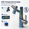 Wasserhahn Bad mit 3 Strahlarten, LED-Temperaturanzeige Produktbild-Vorschau 2