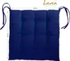 Lavea® Sitzkissen 40x40 cm, 4er Set, Navy Blau - mit Produktbild-Vorschau 4