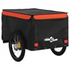Fahrradanhänger Schwarz und Orange 45 kg Eisen - Produktbild-Vorschau 7