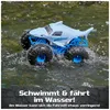 Monster Jam Megalodon Storm (lichtblauw, schaal 1:15) Productafbeelding-voorbeeld 6