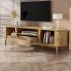 Merax TV-Schrank aus Rattan in Landhausstil, TV Lowboard Produktbild-Vorschau 5