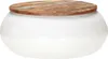 vidaXL Couchtisch Weiß 68x68x30 cm Recyceltes Massivholz Produktbild-Vorschau 5